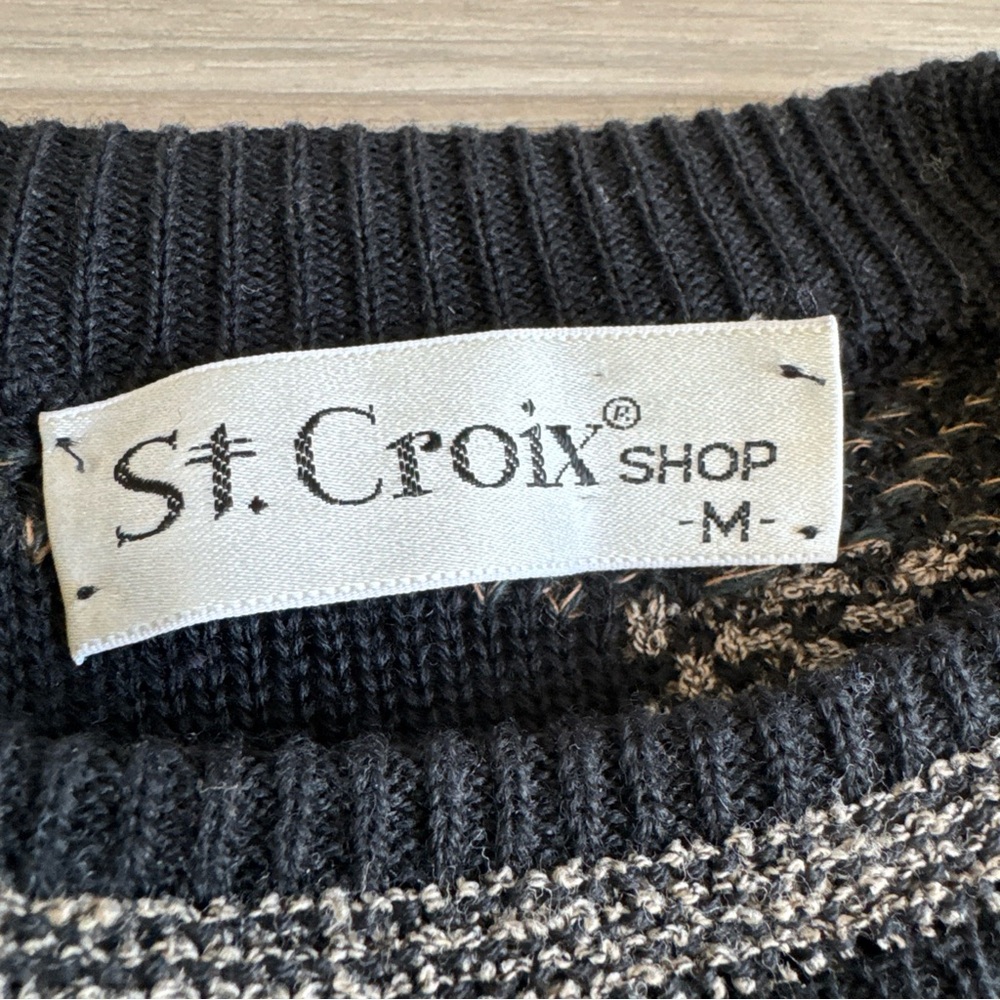 St Croix Textured Wool‎ Sweater Men’s Medium - Picture 6 of 15